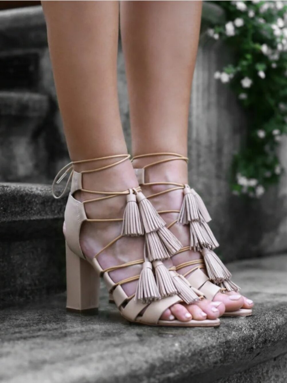 Loeffler Randall Tan Suede Gladiator Women's Sandals